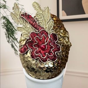 Burgundy Ruby Golden Easter Egg Vase Filler| Personalized Mother’s Day Gift|